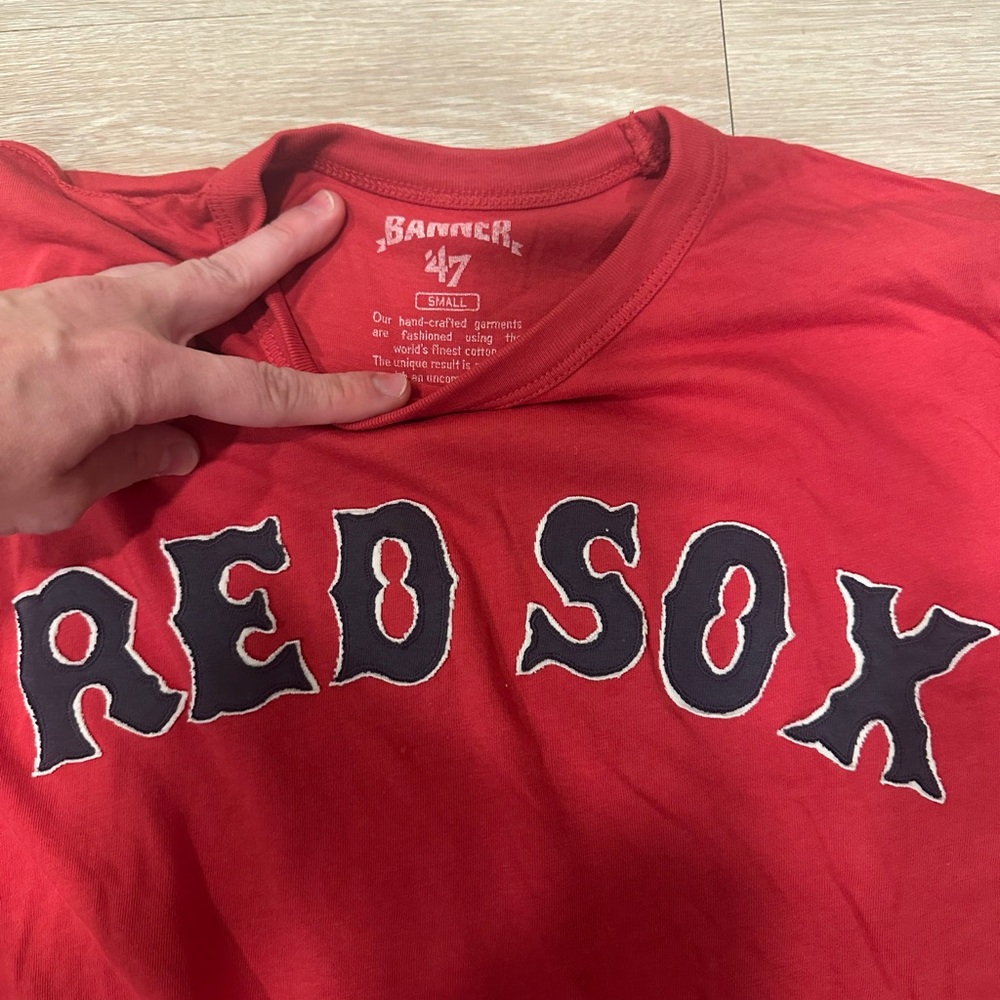 '47 Red Sox Bold Red Short Sleeve Tee - Picture 2 of 5